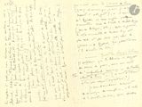 a handwritten letter written by a man in a suit and tie