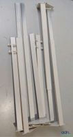 Lot de présentoirs métalliques blanc - SANS MARQUE APPARENTE…