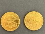 deux pièces d'or des États-Unis d'Amérique