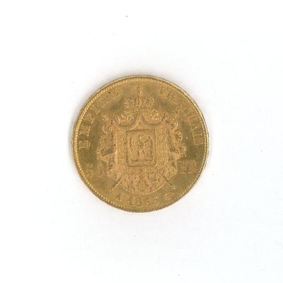 an image of a gold coin with a coat of arms on it