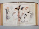 an open book with a picture of a woman dancing
