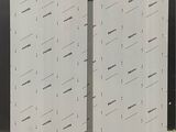 an image of a metal cabinet with a digital clock on top of it