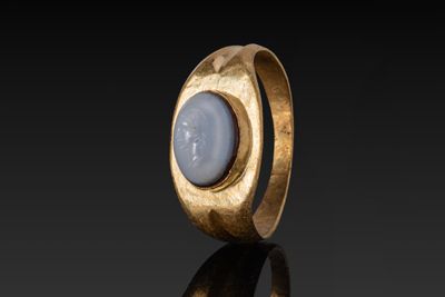 Bague Romaine EN OR Massif Avec Intaille DE Nicolo ReprÉSent…