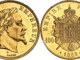 an image of a gold coin with the image of a man on it
