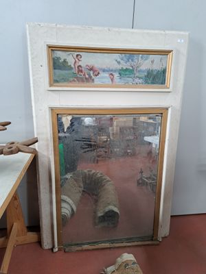 Dans le goût du XVIIIème Miroir trumeau dans son encadrement…