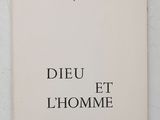 the cover of the book dieu et lhomme by marcel jourdaneau