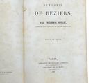a book open to a page with the title of de bezierrs