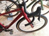 two bikes parked next to each other on the floor