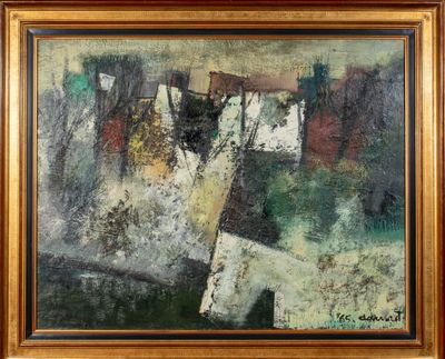 une image représentant un tableau représentant une croix dans un cadre en bois