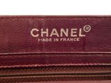 a close up of the inside of a chanel purse