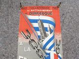 signed autographed poster of a french air force plane from the 1940s