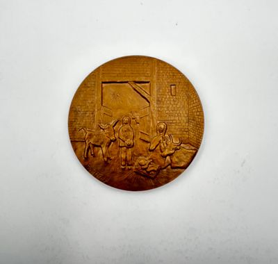 Marie FLEURY Médaille représentant la nativité du Christ