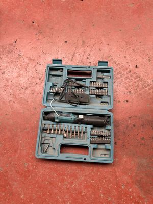a tool kit that is sitting on the ground