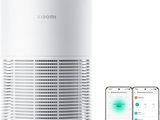an image of a smart air purifier next to a phone