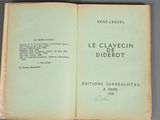 an open book with a black and white title on it