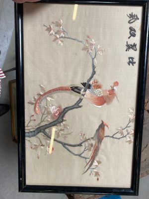 a picture of a picture of a bird on a branch