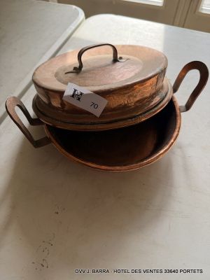 three wooden pans sitting on top of a white counter