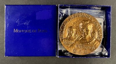 Médaille en bronze par Very "Premiers spationautes français,…