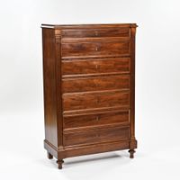 Semainier formant secrétaire en bois de placage, intérieur e…