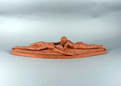 Max LEVERRIER (1891-1973). Confidences, ou deux jeune femmes… - Photo 1