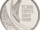 une image d'une pièce de monnaie sur laquelle figure la Tour Eiffel