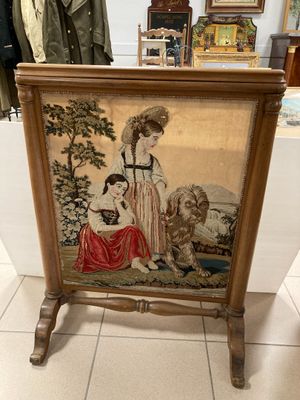 Ecran de salon en noyer. Fin XIXe. - Photo 1