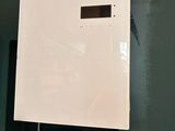 a picture of a white box with a flower in it