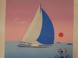 an image of a painting of a sailboat in the ocean