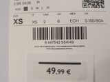 a price tag on the back of a cell phone