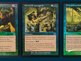 three cards of the same type of card are shown