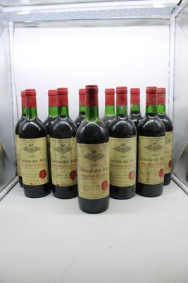 1980, Ch DES ROCS, Bordeaux Supérieur; 12 bouteilles, voir p…
