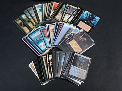 a lot of cards that are on the table