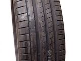 a close up of a tire on a white background