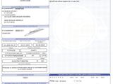 a paper with a picture of a car registration form on it