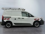 a picture of a white van with a ladder on the roof