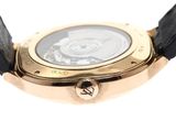 disney mickey mouse watch with black leather strap and gold case