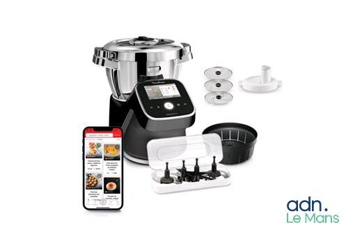Robot multifonction MOULINEX I-Compagnon touch Pro XL - Noir - HF93D810 - Retour client vendu en l'état, sans garanti...