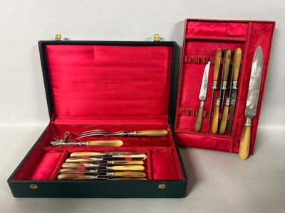 a case that has a set of knives in it