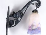 a wall light that is attached to a wall