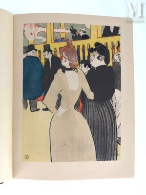 un livre ouvert sur lequel figure l'image d'une femme en robe et d'un homme en costume