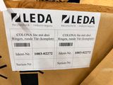 a cardboard box with a label on it that says leda