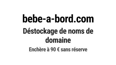 Nom de domaine bebe-a-bord.com.