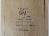 a close up of a piece of paper with a drawing on it