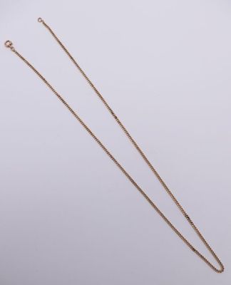 a gold necklace with a chain that is attached to it