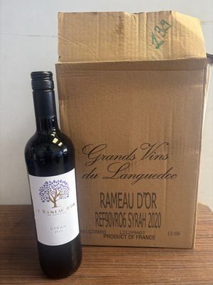 6 B. vin rouge domaine du RAMEAU D'OR en Pays d'oc Cabernet Sauvignon 