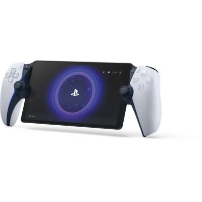 a tablet with a game controller on top of it