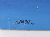 a blue box with writing on it that says a brach