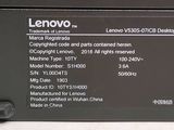 a label on the back of a laptop that says lenovo