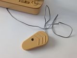 a yellow object that is sitting on a table