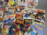 a lot of comic books that are on the table